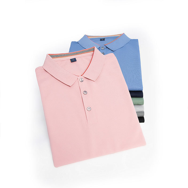 2024 Spring and Summer New Lapel Short Sleeve Polo Shirt Customized Corporate Team Salesperson Work Clothes T-Shirt Advertising Shirt