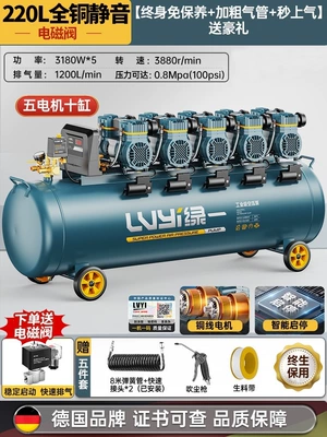 Hava kompressorları air pump, industrial-grade air - 220l5dual-solenoid-valves-intelligent-explosion-protectionindustrial-model