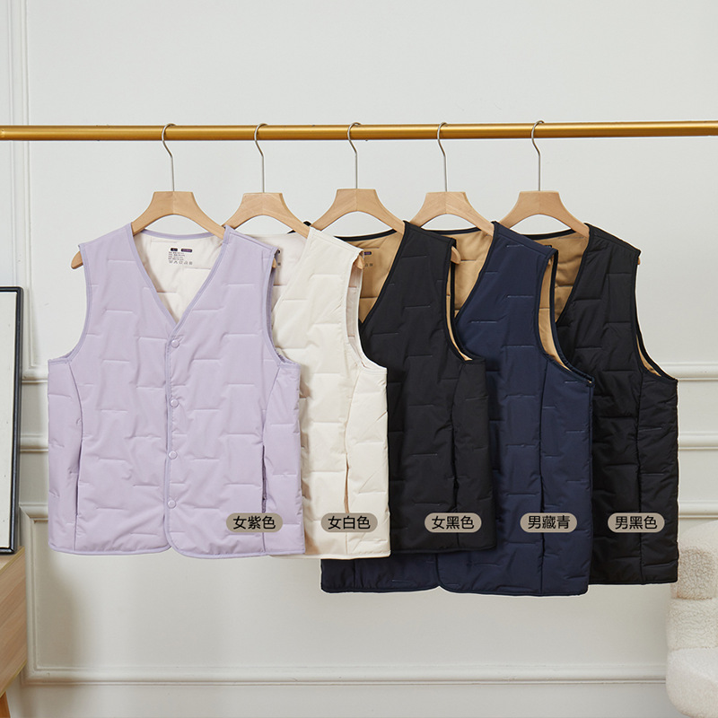 [防风防水]100%羊毛马甲男女情侣款加厚休闲轻薄贴身保暖背心坎肩