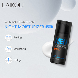 Cross-Border New Product Laikou Men's Multi-Effect Night Moisturizing Cream 30g Men's Moisturizing Cream Facialcream