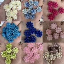 爆款厂家直销贝壳粉压花山茶花多色横孔发饰diy头饰发夹饰品批发