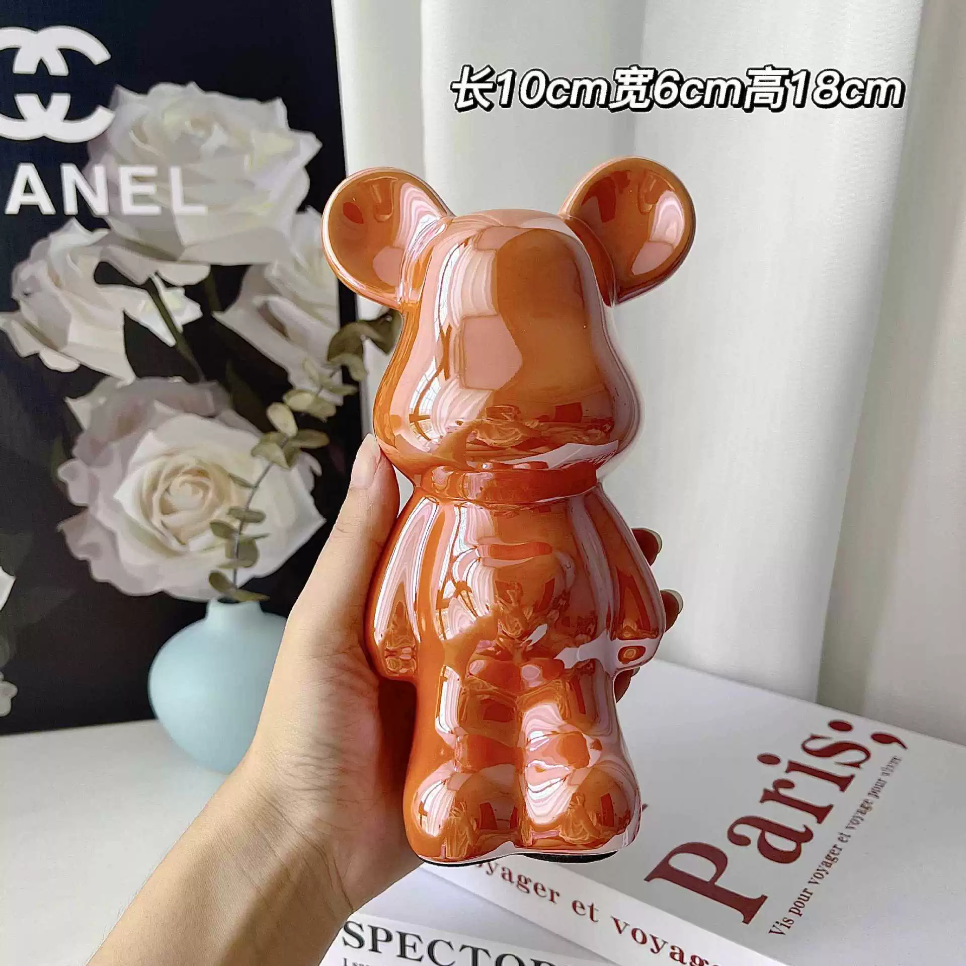 Керамическая фигурка Care Bear, светлая люксовая декорация, глянец, разные размеры и цвета