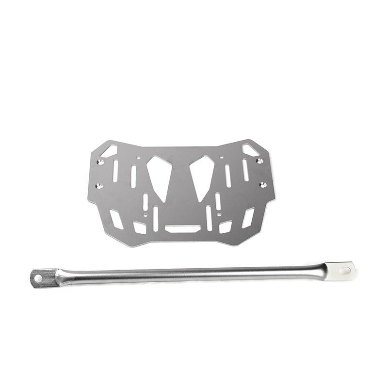 Aplicable a Kawasaki Monster VERSYS1000 Acero inoxidable modificado estante trasero soporte de tronco 21