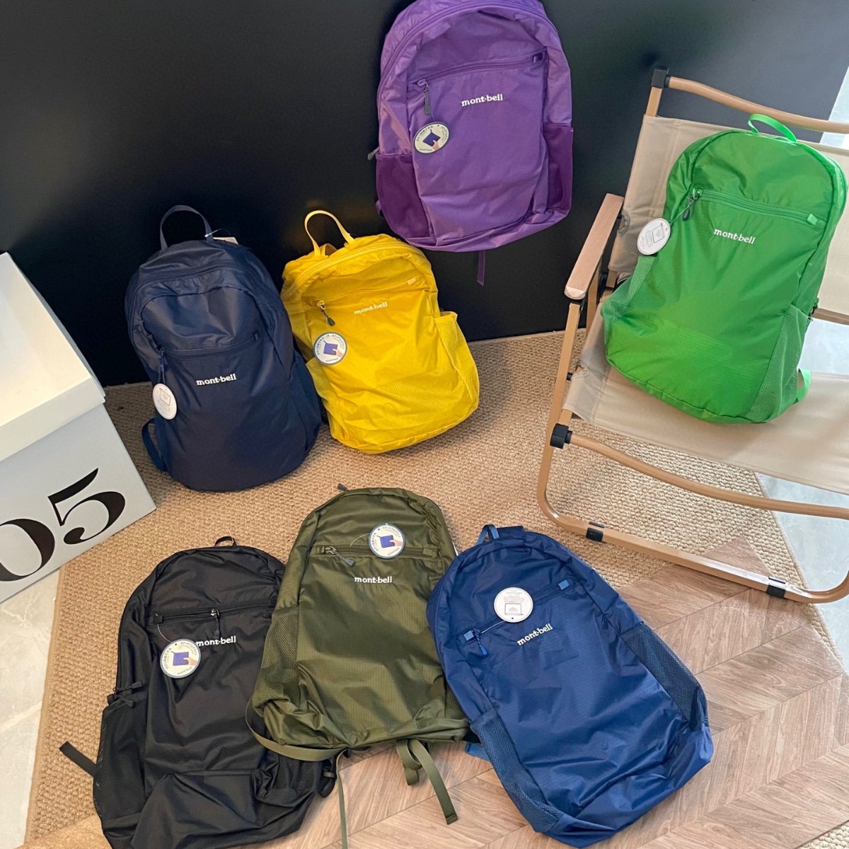 Japan's Meishan Montbell Foldable Backpack Outdoor Travel Mountaineering Sports Waterproof Backpack Large Capacity Lightweight