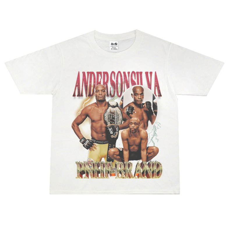 Fighting boxing MMA anderson silva anderson silva short sleeve American loose T-shirt Street