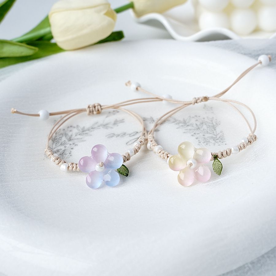 Simple Style Flower natural stone Flowers Bracelets
