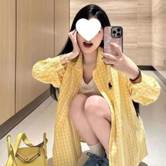 25 春夏ウォーカウイントゥイストチェック柄シャツレディース春レトロルーズシャツカジュアル万能長袖ジャケットトレンディ