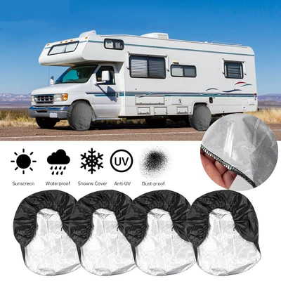 Spare wheel cover — cover RV camper tire protective
