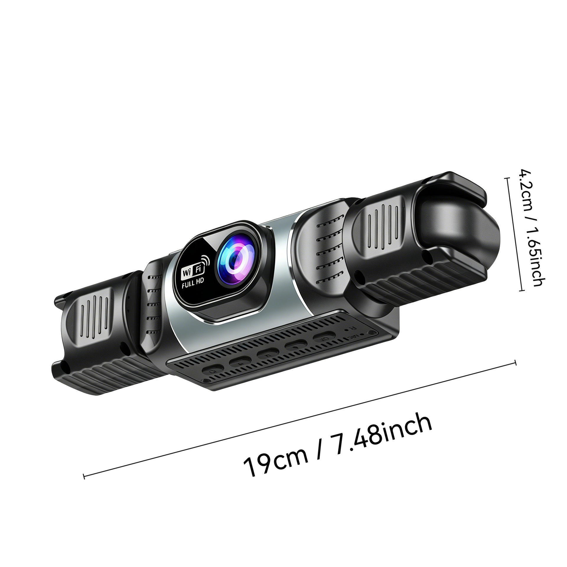 2026 Amazon's Best-Selling Car Dvr Ultra-Clear 4K Front and Rear Three-Way Recording Wifi Mobile Phone Connected Driving Recorder