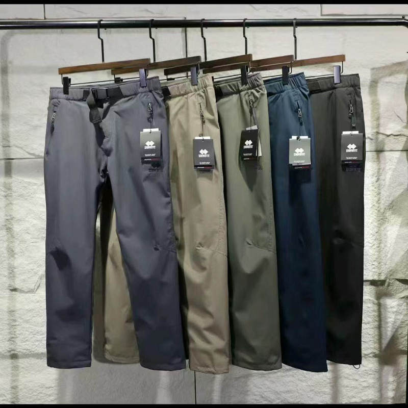 Outdoor Three-Dimensional Tailoring! Autumn and Winter Men's Windproof, Waterproof, Thickeneded and Warm Fleece Casual Pants Wholesale Dropshipping