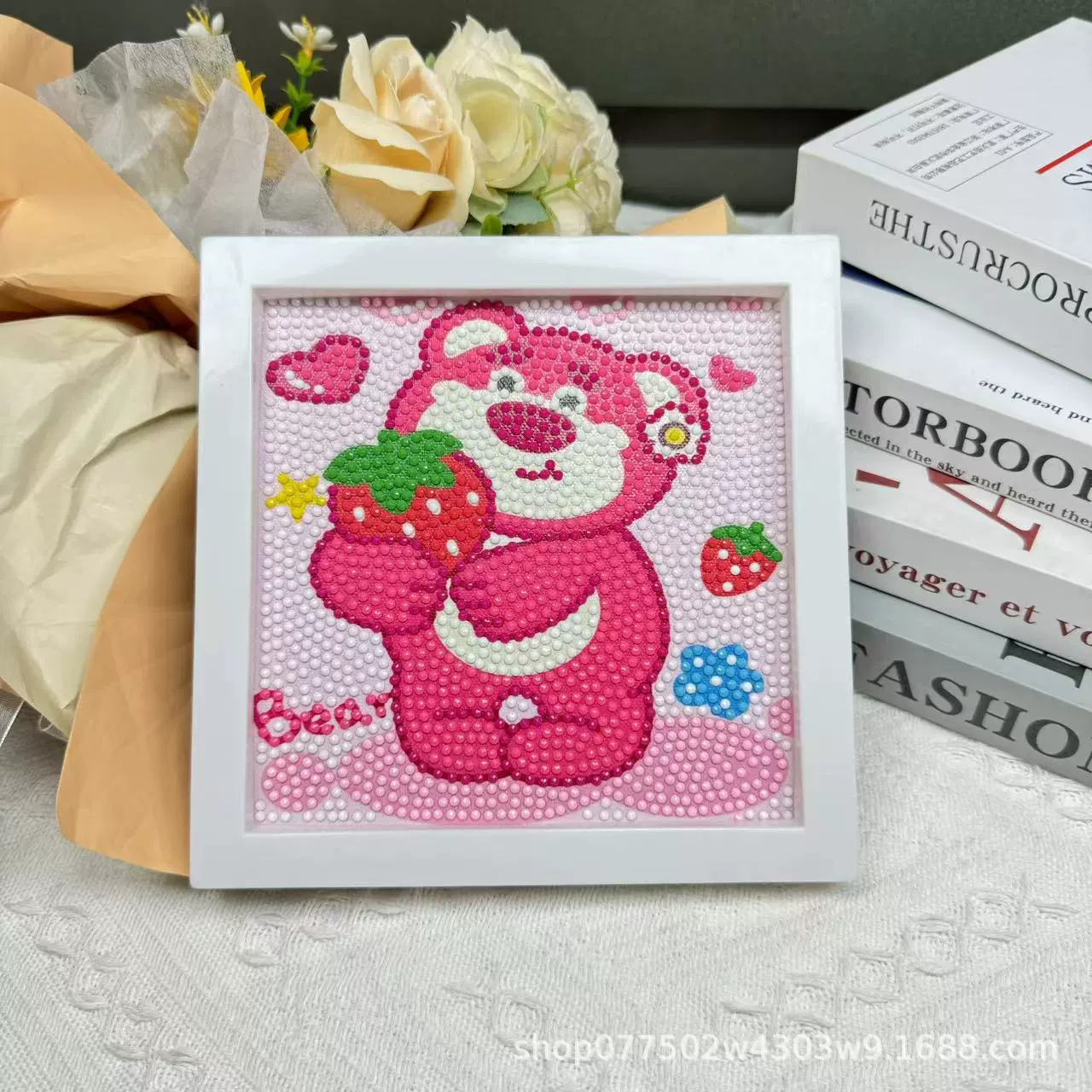 DIY-набор для алмазной мозаики 17×17 см, пластиковая рама, дизайн щенок, полный набор инструментов для кладки