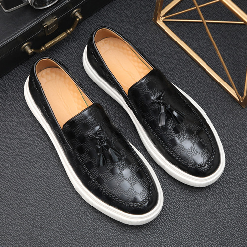 Doudou shoes men's  new summer breathable loafers slip-on lazy shoes Korean version versatile slip-on casual shoes