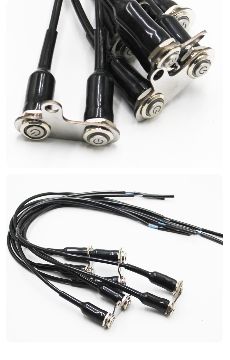 Electric Vehicle Motorcycle with Light Metal Modified Switch Horn Double Flash Self-Locking Button Switch Bracket Switch