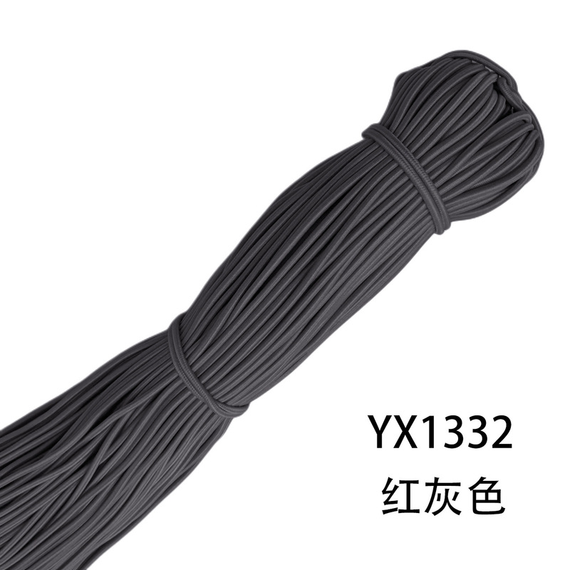 メーカー在庫卸売 2.5 ミリメートルラウンド弾性ロープカラーゴムラテックス高弾性ゴムバンド衣類アクセサリー弾性ロープ|undefined