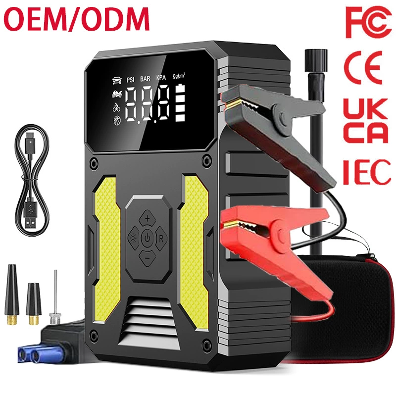 12 В автомобильный аварийный пусковой источник питания портативный беспроводной воздушный насос надувной насос универсальное автомобильное зажигание и блок питания