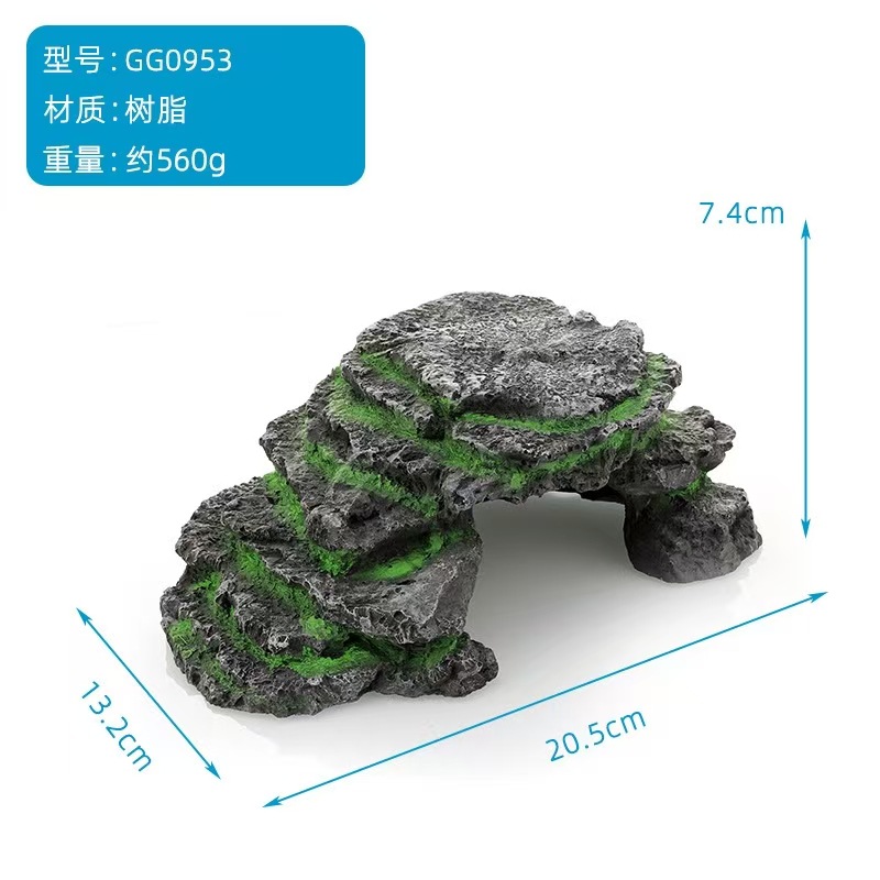 Mascota trepadora, tortuga, terraza trepadora, araña, hámster, lagarto, guardián, serpiente, refugio, decoración de resina, decoración, descanso, decoración, alimentación