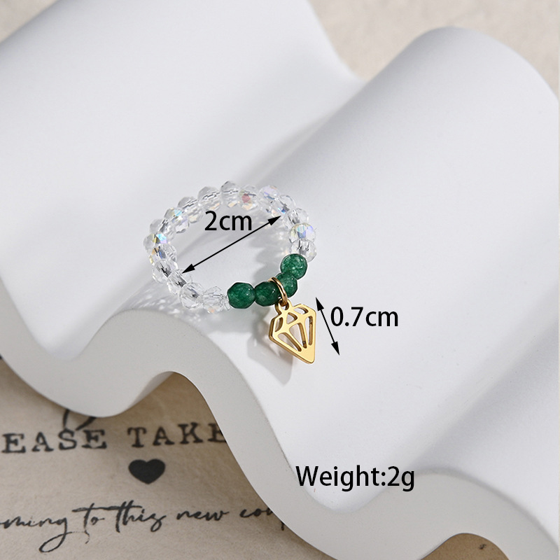 Fashion Heart Shape Stainless Steel Rings 1 Piece display picture 1