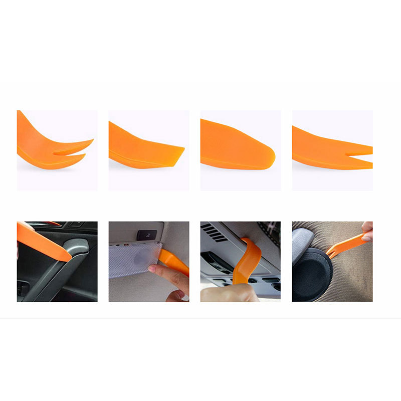 Coche interior de audio desmontaje y modificación hebilla destornillador de cuatro piezas palanca traje reparación herramienta