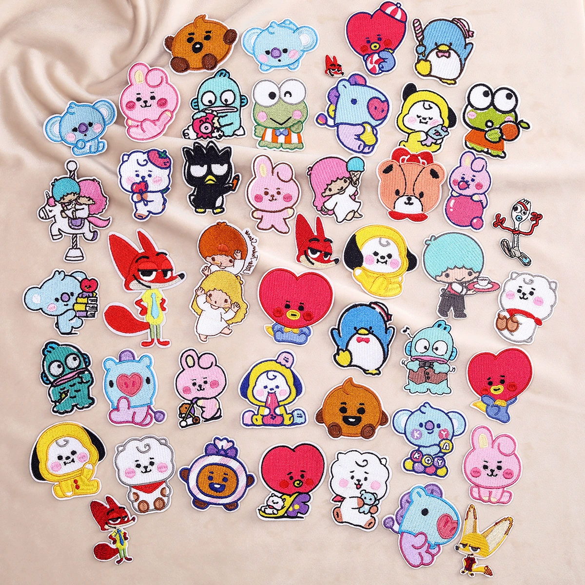 Качество любви Санрио одежда аппликация одежды аксессуары DIY декоративная наклейка гладильная наклейка мультфильм вышивка ткань наклейки