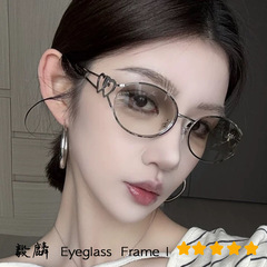 2025新款高级感女街拍太阳镜千禧年辣妹爱心眼镜欧复古Y2K太阳镜