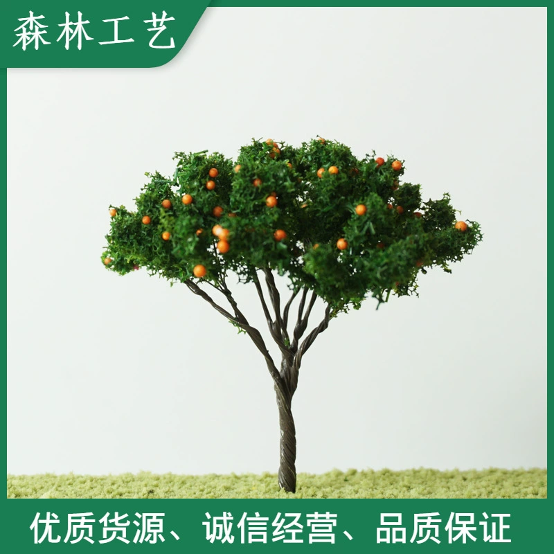Архитектурная модель песочного стола модель дерева мох мясистый микропейзаж украшения ландшафтный дизайн железная проволока цветок дерево-фрукты D