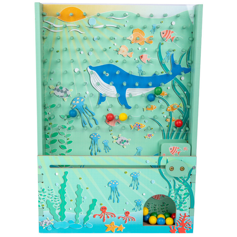 Máquina de captura de madera para niños Entrenamiento interactivo de padres e hijos juguetes de coordinación de ojos y manos