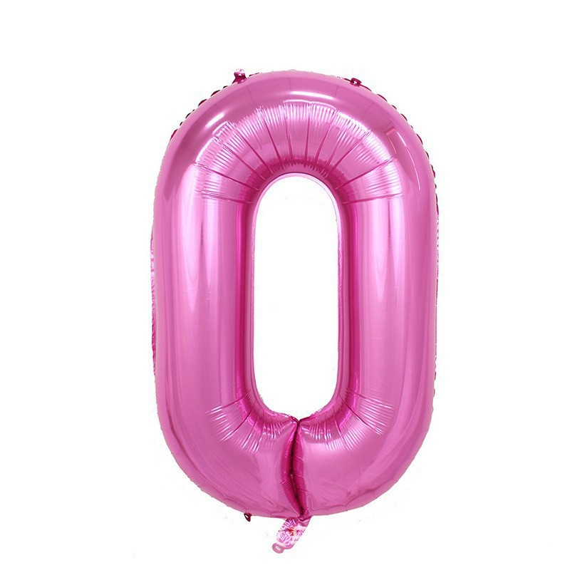 Globo de aluminio digital de 40 pulgadas, globo de aluminio con números grandes, versión delgada de 90 cm, varios colores de globos con números
