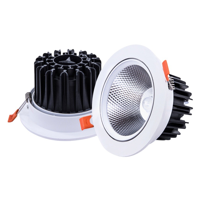 Spotlight LED lámpara de techo hogar incrustado ropa agujero downlight Fondo pared cob7w12 proyector colina