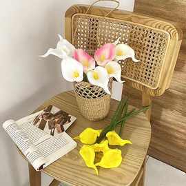 跨境手感EVA大号仿真马蹄莲客厅餐桌插花摆件假花装饰摆设仿真花