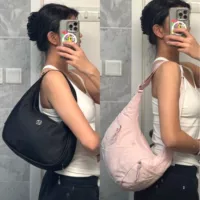 Lululemon пельмени сумка новый рога сумка женский на одно плечо плечо переносная спортивная сумка