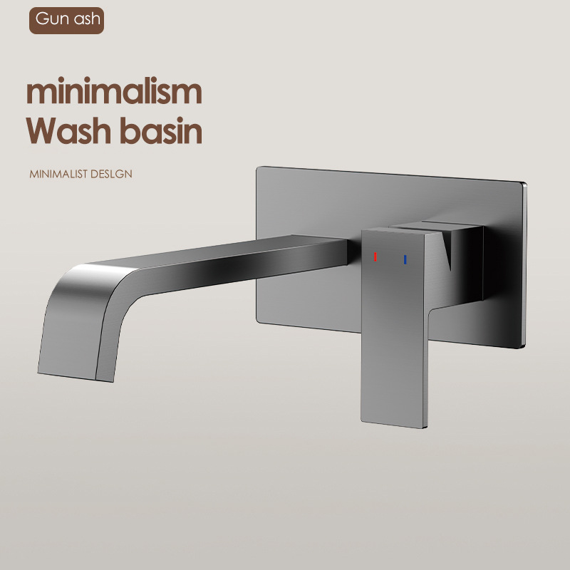 Uno por uno, los grifos en la pared están ocultos con lavabos faciales incrustados, lavabos, lavabos de pared enterrados, lavabos fríos y calientes