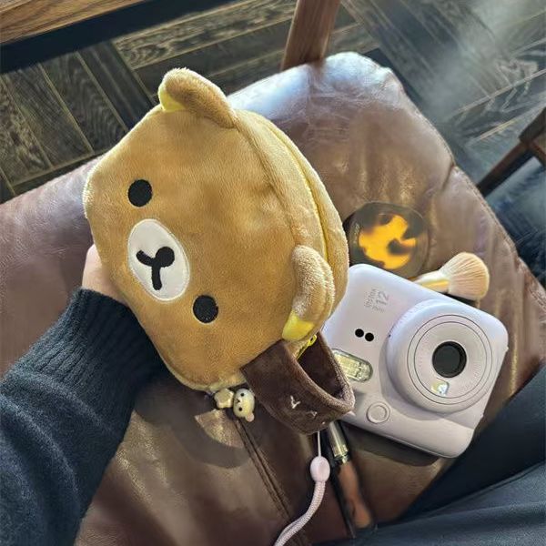 日系可爱Rilakkuma轻松熊化妆包杂物收纳包大容量便携拍立得包