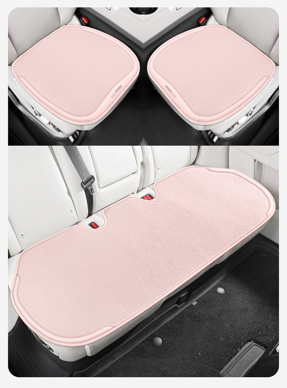 2026 Ice Linen Breathable Four-Season Universal Car Seat Cushion Small Three-Piece Set Seat Cushion Square Cushion Butt Cushion