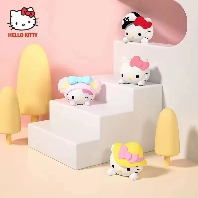 Милый кот KT, центральная консоль автомобиля, маленькая версия Q, украшения для автомобиля Кэти, украшения для украшения торта «сделай сам»