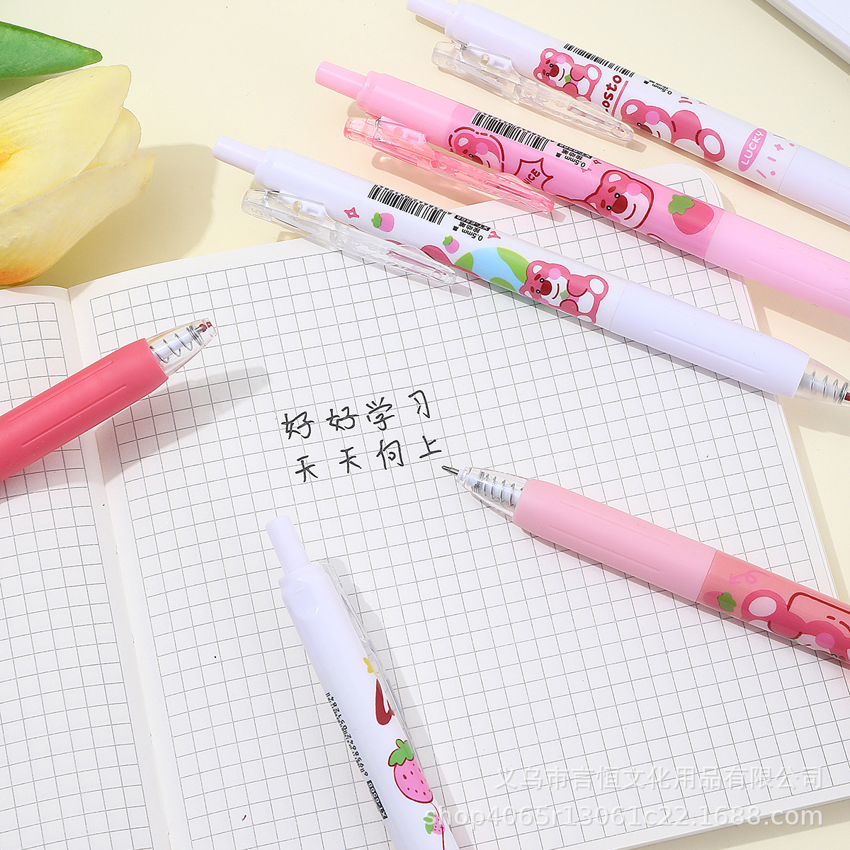 Frog de ojos grandes presiona el bolígrafo de góner de alto valor ST lápiz de estudiante de secado rápido lápiz de prueba de pincel suave lápiz negro de carbono al por mayor