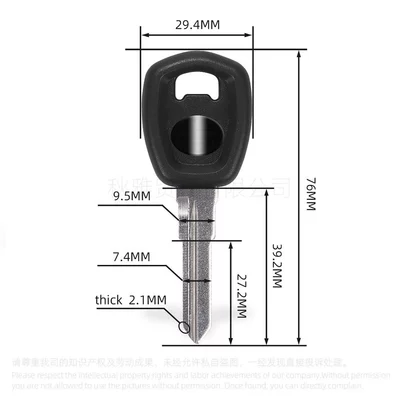 Xg750 Dyna Key Embryo – Motorcycle Key