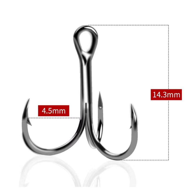 Three books anchor hook High -carbon large anchor hooks with pouring fish hook trigeminal hook three -claw hooks, three -pointed hook wholesale