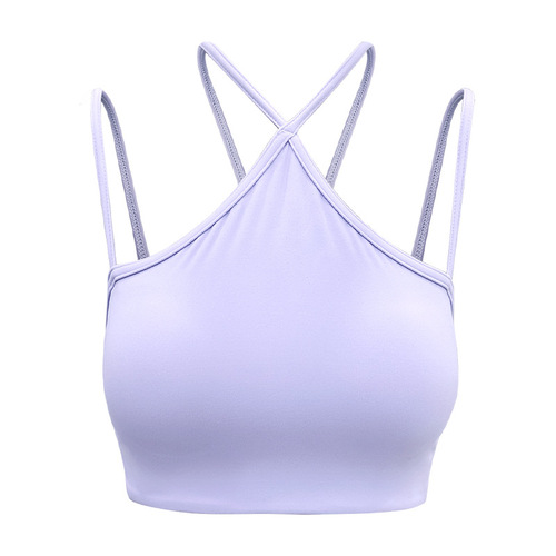 Yoga Back-Smooth, Seamless Sports Bra for Women | Summer Strappy Yoga Wear with Padded Design for Pilates & Fitness