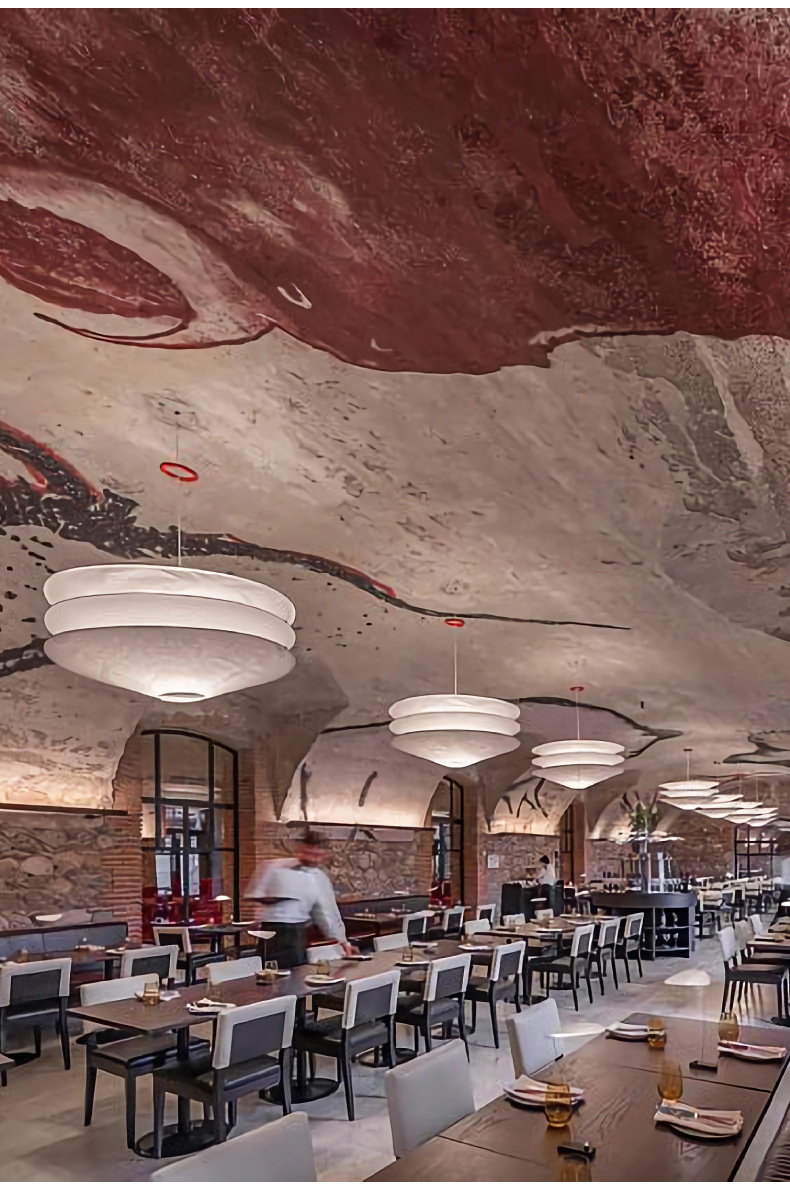 Designer Wabi Sabi Pendel leuchte Janpanese Papier Pendel leuchte für Restaurant Wohnzimmer Shop Kunst LED Esstisch Hängelampe – Detail 3