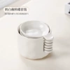Hand-pinching disc—milk white (6 packs) + with storage can