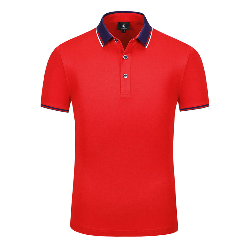 40 camisas de trabajo de manga corta con cuello, de alta gama, para empresas, polos bordados, uniformes de trabajo en grupo, camisetas personalizadas para el verano