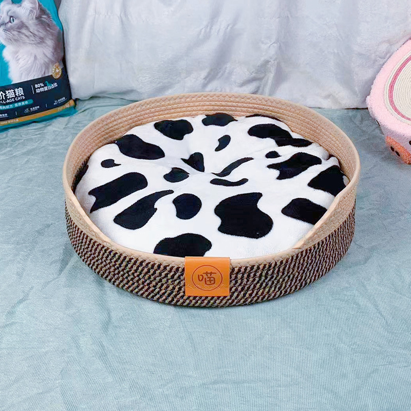 노란색 혼합 직물 + 어울리는 면 패드