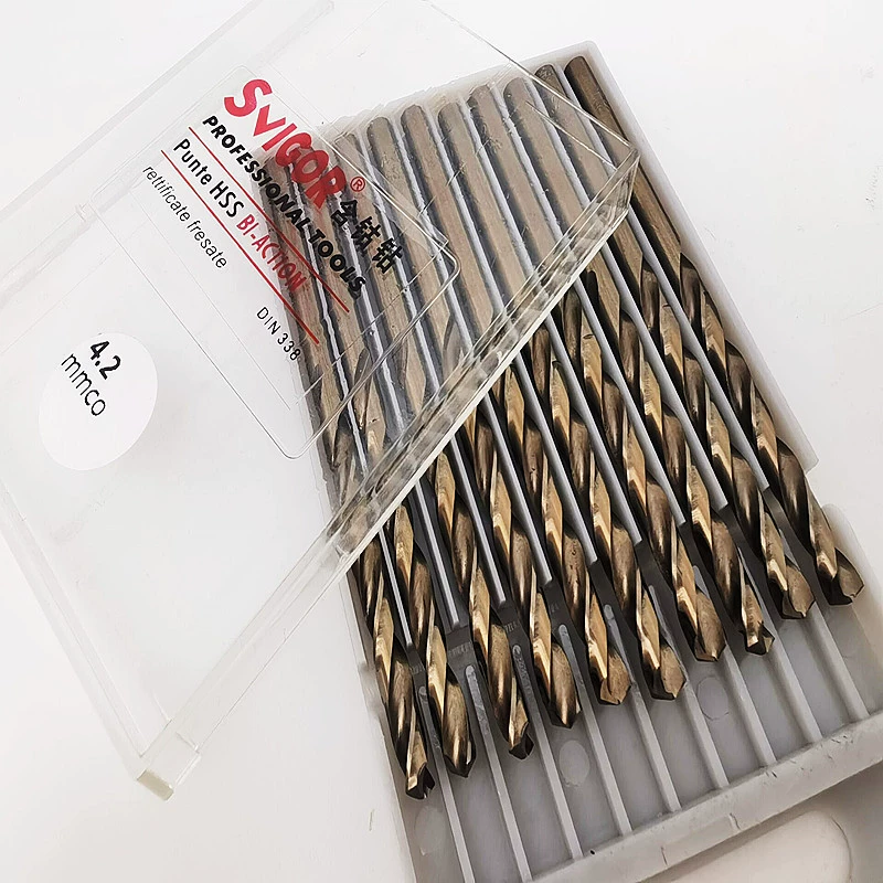 Swagger SviGor кобальтовое сверло с прямым хвостовиком из нержавеющей стали Специальное спиральное сверло с высоким содержанием кобальта 1-20 мм производитель