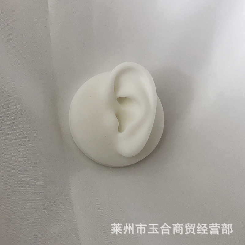 Silicone ear model simulation human ear piercing piercing tattoo exercise display earrings earrings jewelry exhibition rack