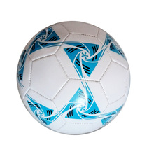 2022新款藍白色成人足球 PVC機縫充氣訓練中小生足球可印LOGO