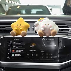 車のアロマディフューザー石中央制御空気出口ディフューザー装飾エアコン車の装飾品