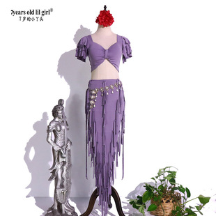 Belly dance suit hip skirt 2023 spring and summer new master bohemian high elastic tassel skirt BL246