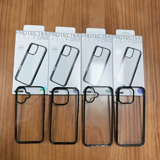 苹果17手机壳ins风14透明13不发黄15promax黑色iphone16亚克力12