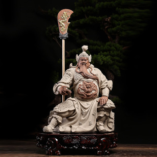 曾国清看书关公招财摆件关羽武财神关二爷文武财神爷家用供奉神像-阿里巴巴