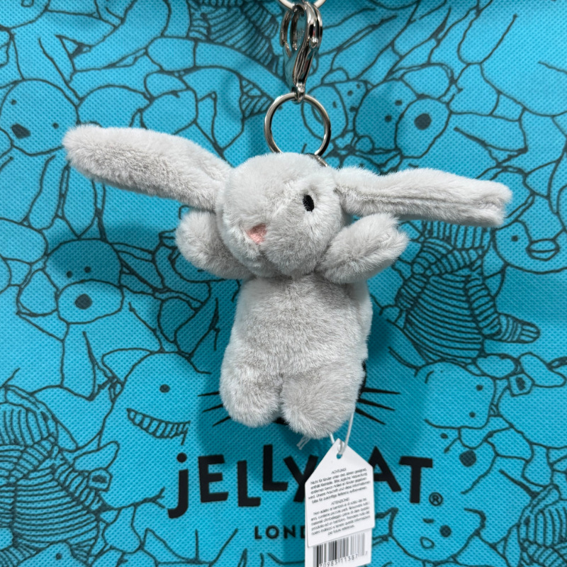 Gray bonnie rabbit pendant